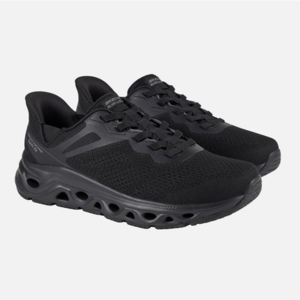 Skechers Hands Free Swift Fit Men's 10 Black Sneakers Tennis Shoes New In Box